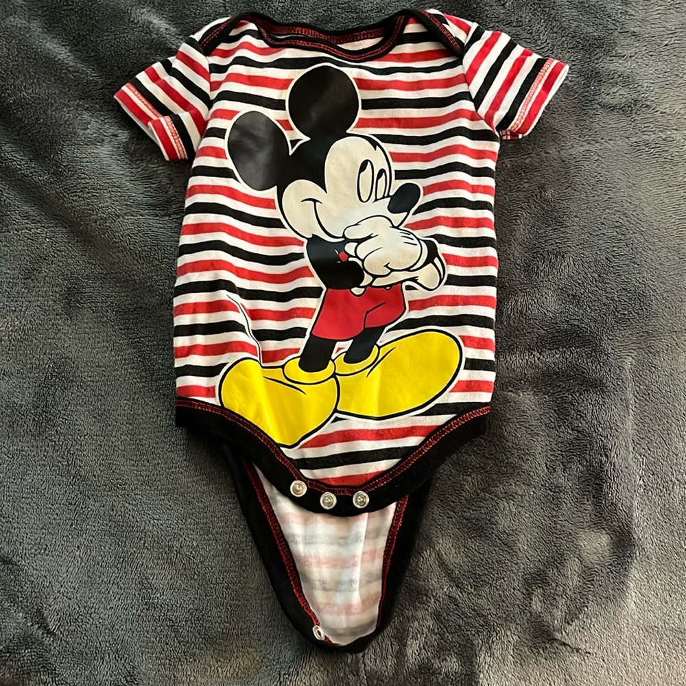Disney Mickey Mouse Baby Onesie Size 0-3M